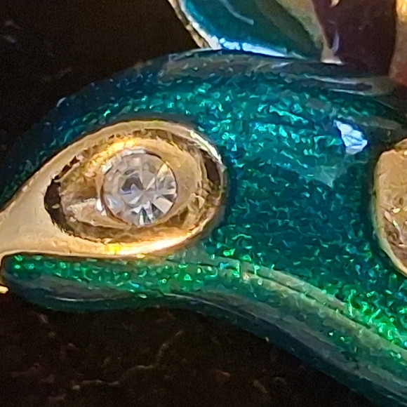 Vintage Colorful Hummingbird Brooch - Picture 2 of 8